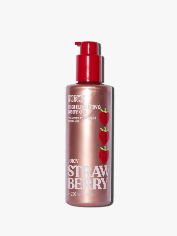 Juicy Strawberry Highlighting Body Oil - Pink (Victoria´s secret)