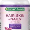 Nature's Bounty Extra Strength Hair, Skin & Nails - 5,000mcg, 250 Softgels