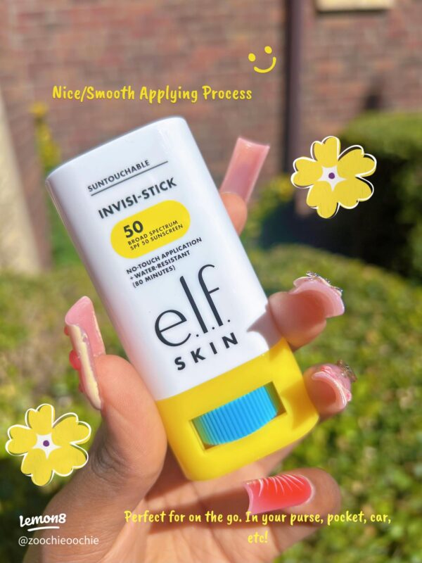 e.l.f. SKIN Suntouchable Invisi-Stick SPF 50, Clear Sunscreen For A Natural Finish