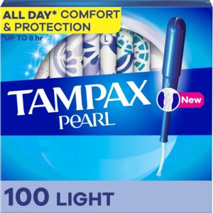 Tampax Pearl Tampons, with LeakGuard Braid