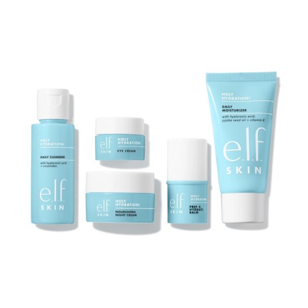 e.l.f. SKIN Holy Hydration! Jet Set Hydration Kit, Travel Friendly Hydrating Skincare Set