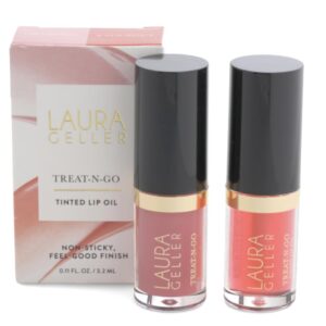Laura Geller Treat-n-Go Non-Stick Hydrating Lip Oil Duo - Champion & Knockout