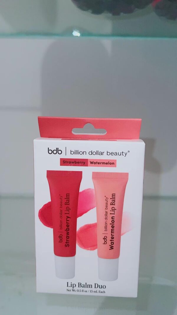 Billion Dollar Beauty Lip Balm Duo – Strawberry & Watermelon