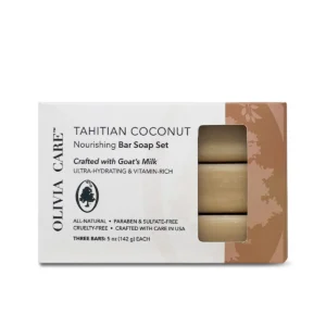 Olivia Care TAHITIAN COCONUT CRAFTED WITH GOATS MILK All Natural 3 Bars Olivia Care TAHITIAN COCONUT CRAFTED WITH GOATS MILK All Natural 3 Bars