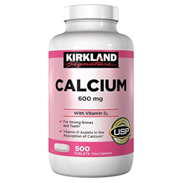 Kirkland Signature Calcium 600 mg + D3, 500 Tablets Kirkland Signature Calcium 600 mg + D3, 500 Tablets