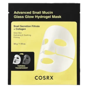 Cosrx Advanced Snail Mucin Glass Glow Hydrogel Mask Single 1.19 oz (34g) Cosrx Advanced Snail Mucin Glass Glow Hydrogel Mask Single 1.19 oz (34g)