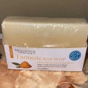 Enriched with natural turmeric to help promote smoother, brighter-looking skin Gentle cleansing formula removes impurities without drying the skin All-natural ingredients suitable for face, body, and hands Moisture-friendly soap helps maintain soft, healthy-feeling skin Large 10 oz long-lasting bar with a mild, refreshing scent Suitable for daily use and all skin types