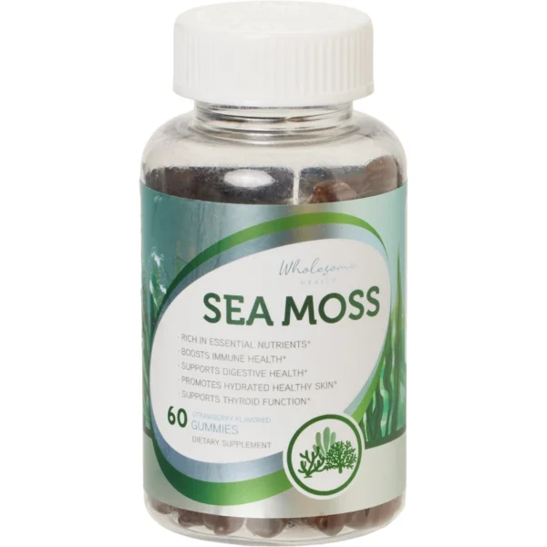 Wholesome Health Sea Moss Gummies 60 gummies Wholesome Health Sea Moss Gummies 60 gummies