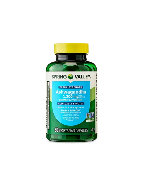 Spring Valley Ashwagandha 60 vegetarian capsules Spring Valley Ashwagandha 60 vegetarian capsules