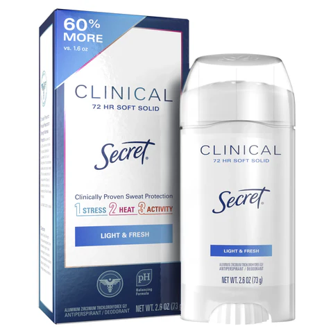 secret Clinical Strength Soft Solid Antiperspirant and Deodorant, Light & Fresh secret Clinical Strength Soft Solid Antiperspirant and Deodorant, Light & Fresh